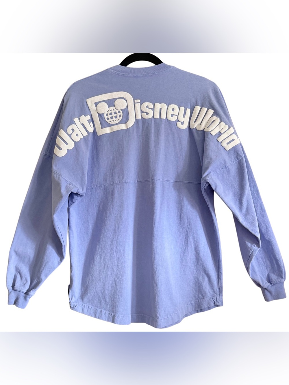 DISNEY PARKS Spirit Jersey Cotton Relaxed Fit Embossed Logo Long Sleeve Tee XS